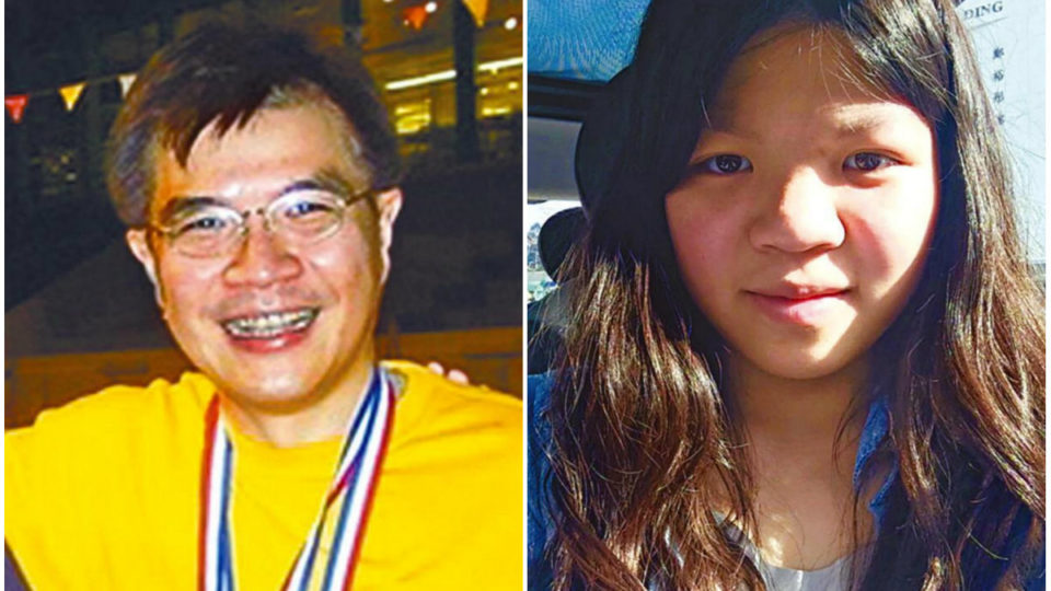 Dr. Khaw Kim-sun (L) has been charged with the murder of his 16-year-old daughter Lily (R). Photos: supplied