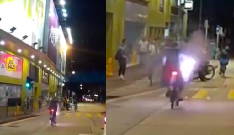 Screengrab via Apple Daily video.