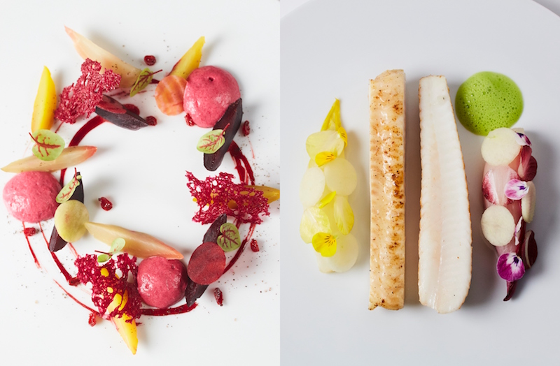 Dishes by Anna-Sophie Pic. Photo: Raffles Singapore