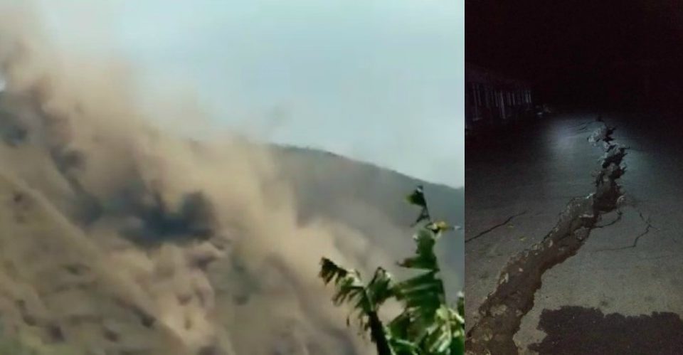 Left: Ahmad Hasan/Facebook. Right: Sutopo Purwo Nugroho/BNPB