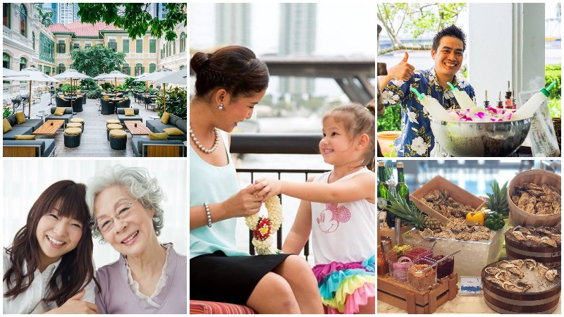 Photos (from top left, all via Facebook): House on Sathorn, Shangri-La, Trader Vic’s, Avani Riverside, Dusit Thani