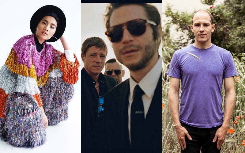 From left: Yuna (Photo provided by Neon Lights), Interpol (Photo by Jamie James Medina), Caribou (Photo by Thomas Neukum)