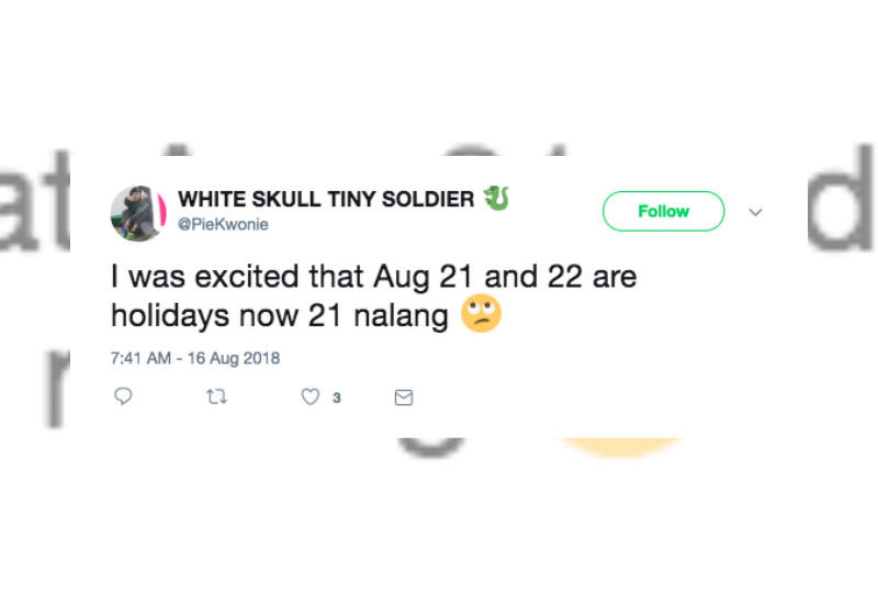 Photo: Screenshot from @PieKwonie Twitter. 