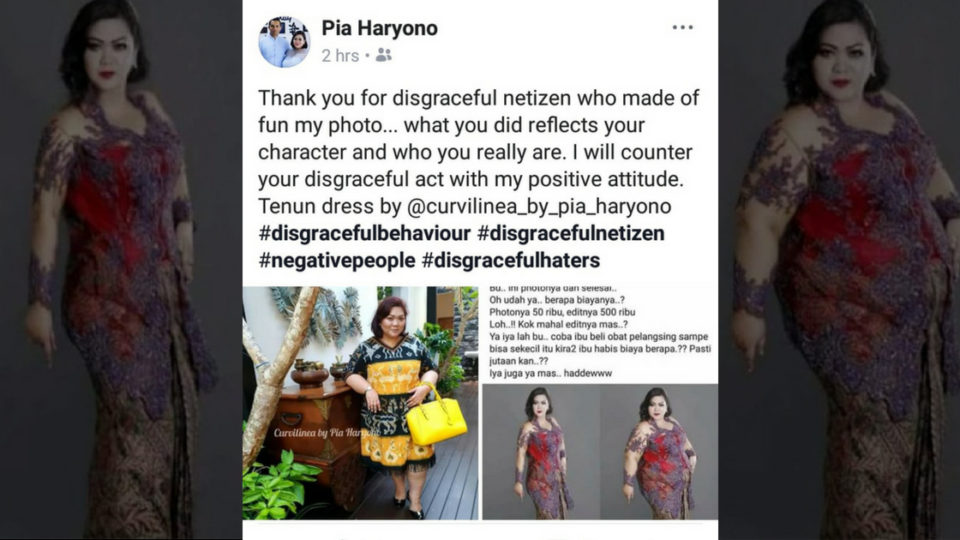 Photo: Pia Haryono / Facebook