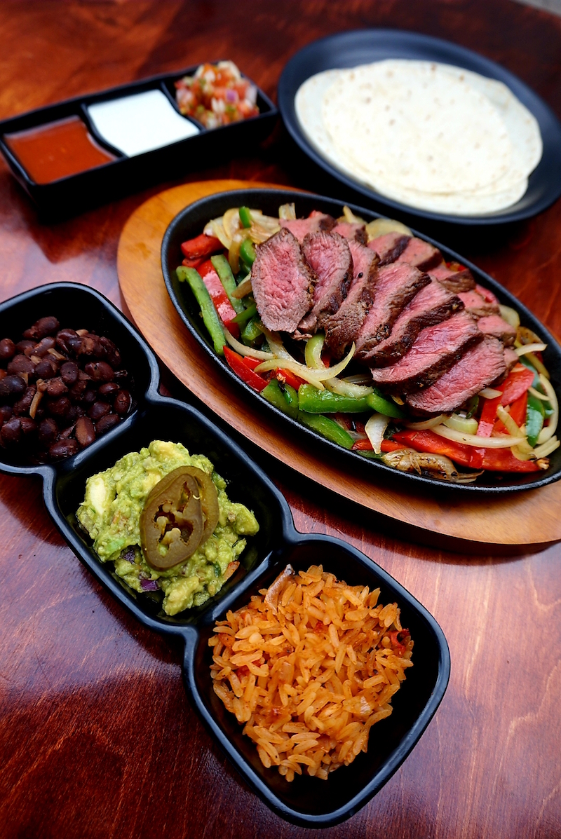 Ribeye steak fajita platter. Photo: Vatos Urban Tacos