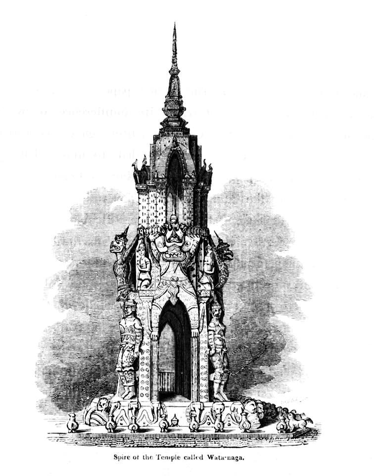 Historic drawing of the stupa -- Photo: Facebook/ Sira Tuangchaipiti