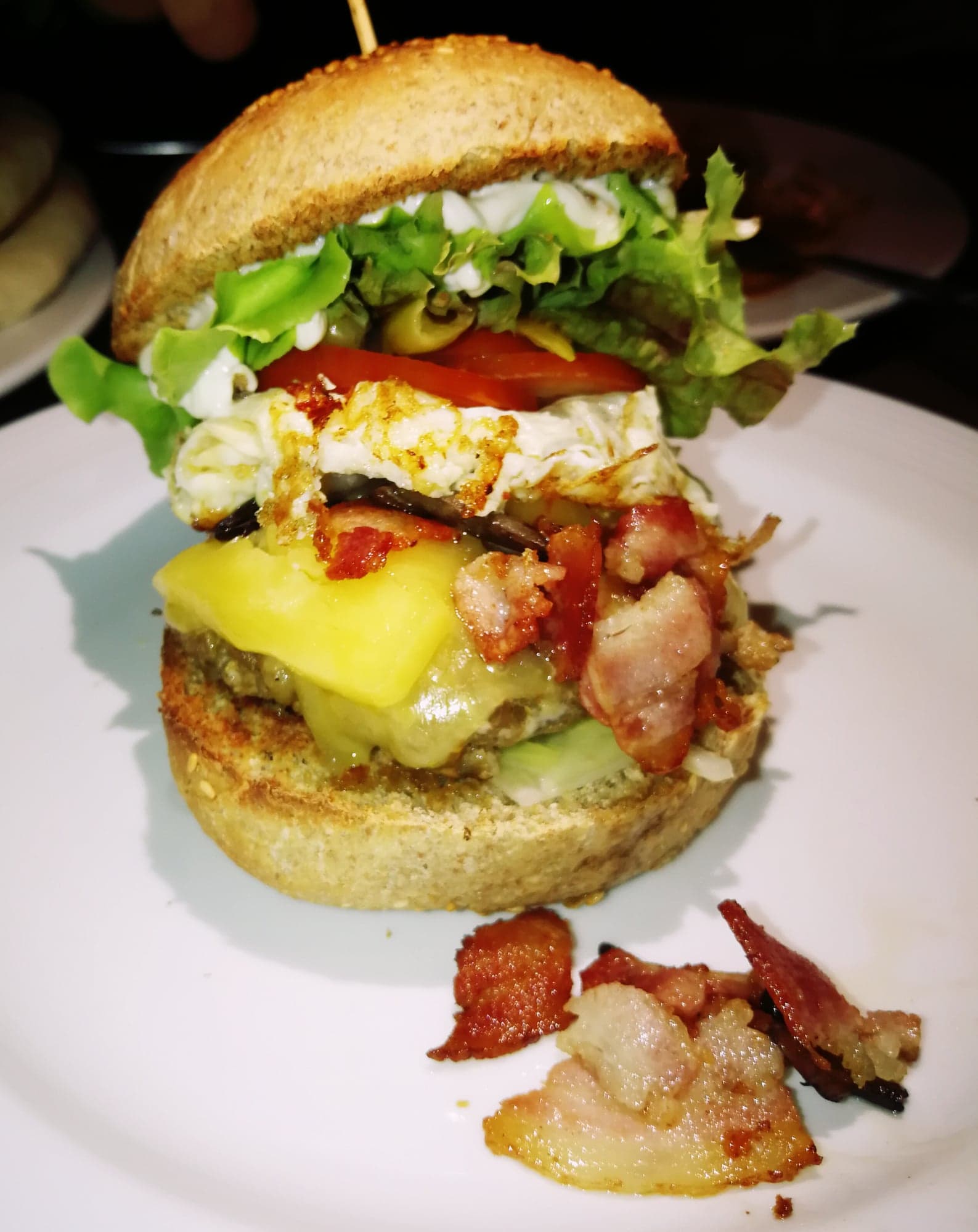 The Monster burger. Photo: Laurel Tuohy/Coconuts