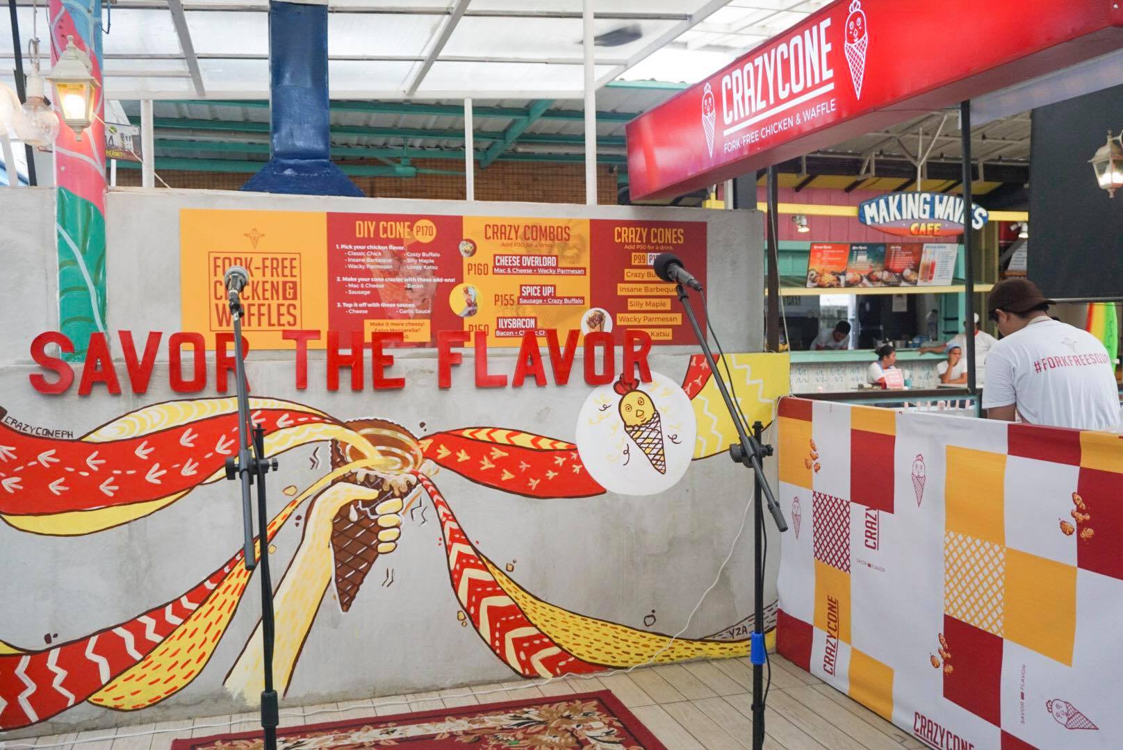 Mural art at the Crazy Cone stall. Photo: Kaka Corral