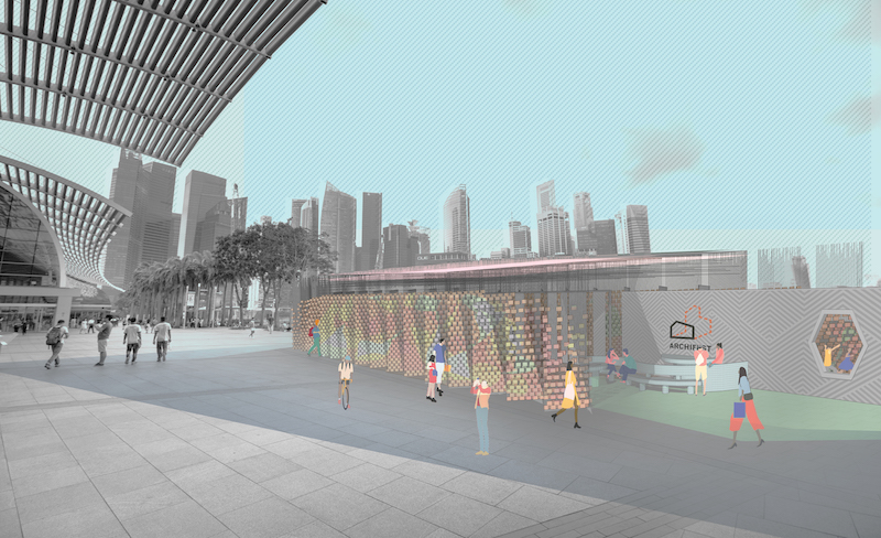 Artist impression of the pavilion. Photo: Kite Studio Architecture