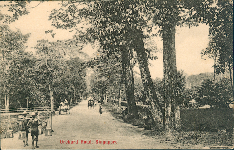 Orchard Road, 1900. Photo: Collection of Singapore Philatelic Museum