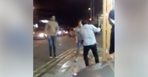 A still taken from the viral clip