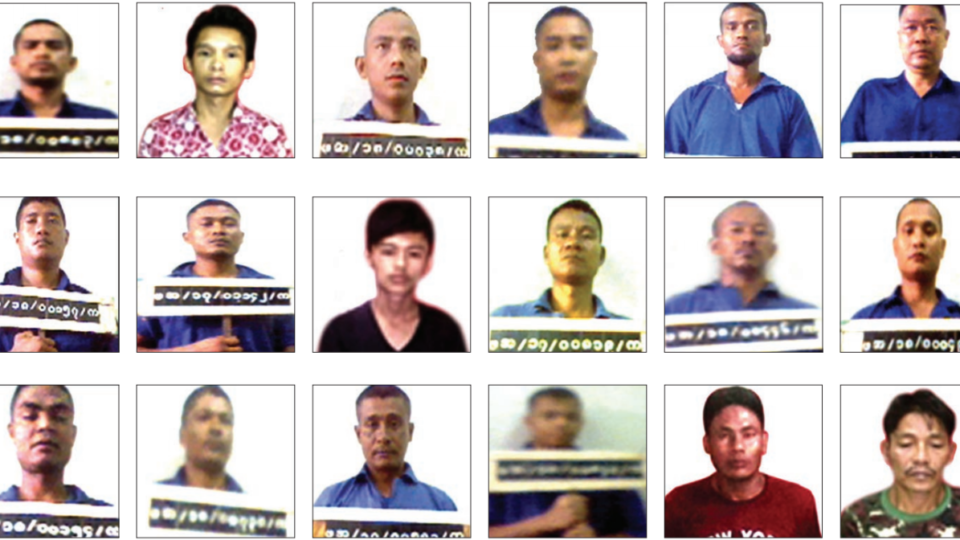 Photos of the jailbreakers who are still at large as of Sept. 18, 2018. Source: MOI