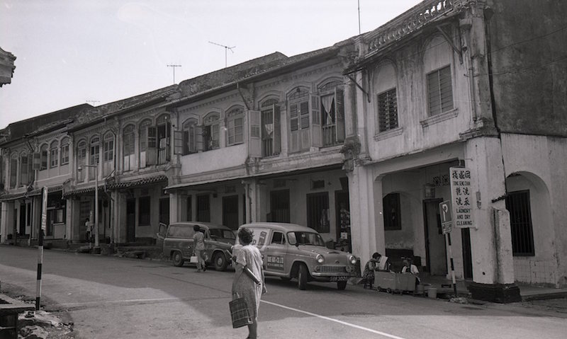 Shop houses along Emerald Hill Road, 1969. Photo: Urban Redevelopment Authority