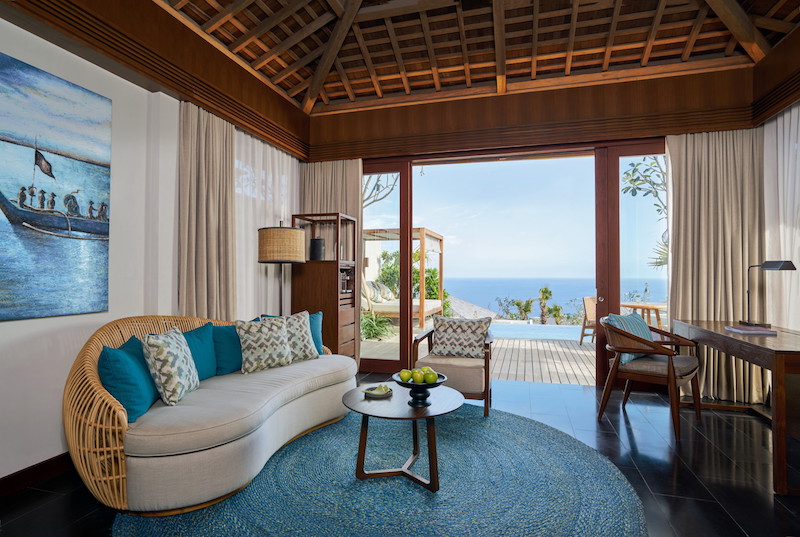 Inside the one-bedroom villa. Photo: Six Senses Uluwatu