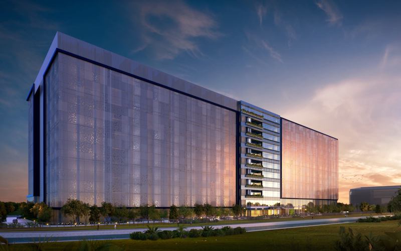 Artist’s impression of the data center in Singapore. Photo: Singapore Data Center / Facebook