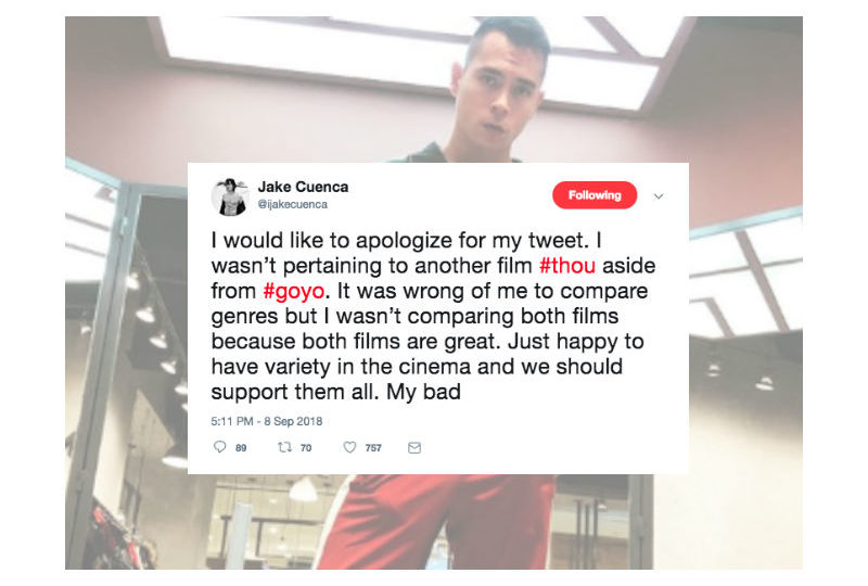 Photo: Jake Cuenca’s Twitter and Instagram. 