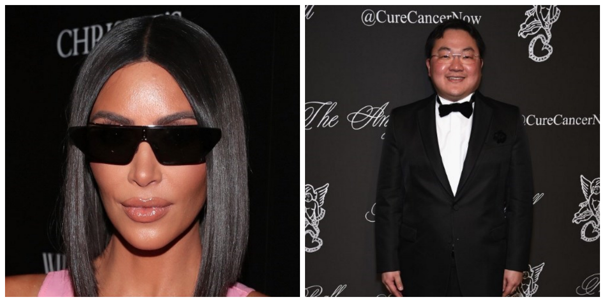 Kim Kardashian and Jho Low, via AFP