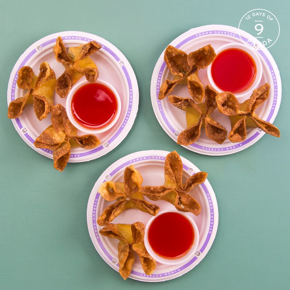 Cream Cheese Rangoon with a side of sweet and sour sauce. (Photo: Panda Express Facebook page) 