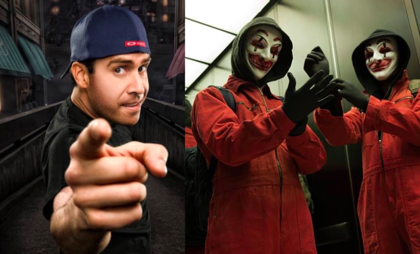 Pablo Francisco (left), and a scene from the film Who Am I – No System Is Safe. Photos via Facebook.