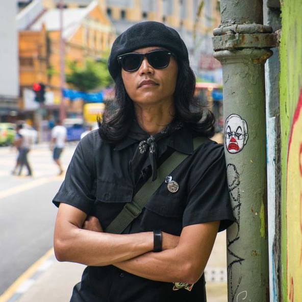 Fahmi Reza, next to his design via Facebook 