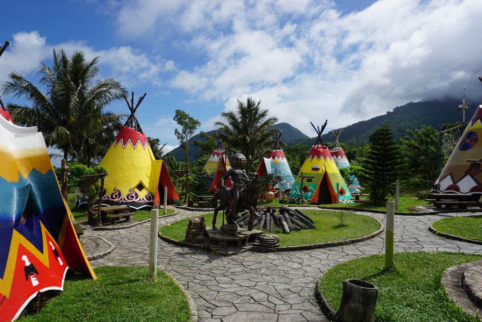 Teepee huts in Campuestohan Highland Resort. Photo: Kaka Corral