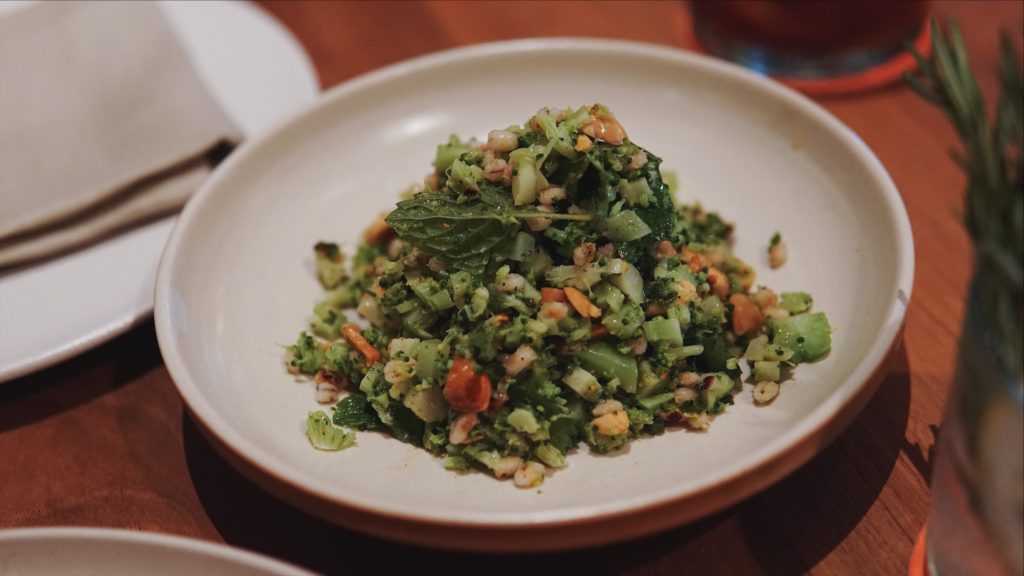 The broccoli salad. Photo: Coconuts Bali