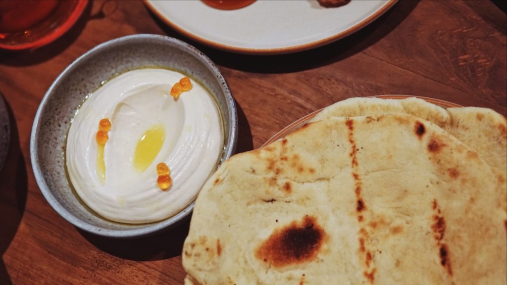 Taramasalata and the wood-fired bread. Photo: Coconuts Bali