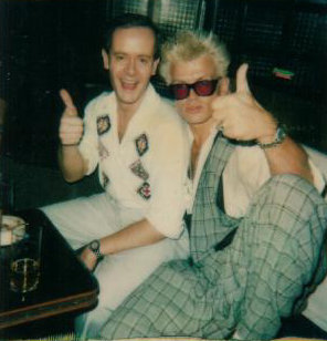 Jackson with Billy Idol. Photo: Paul Jackson