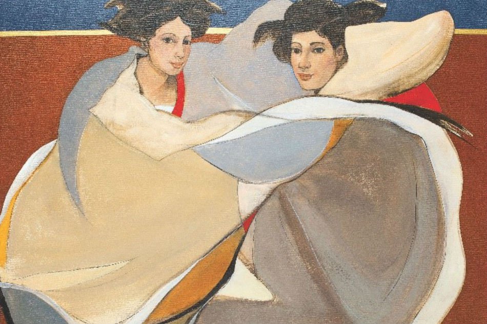 Twins by Benedicto Cabrera, or Bencab. Photo: ABS-CBN News.