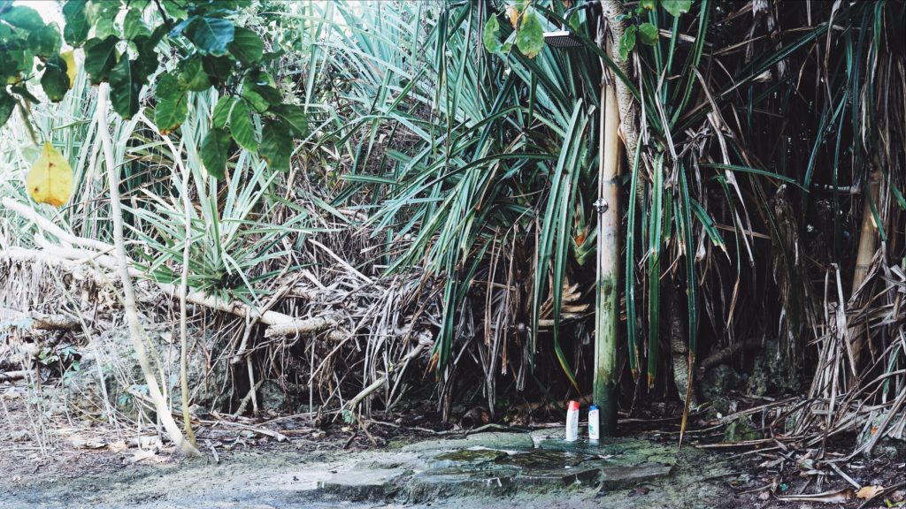 The most outdoor of the outdoor showers we’ve been in. Photo: Coconuts Bali