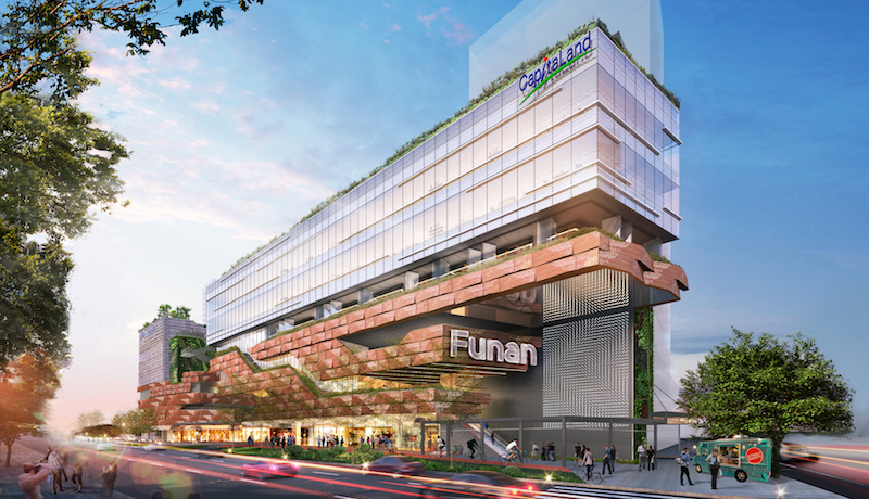 Artist impression of the mall. Photo: Funan