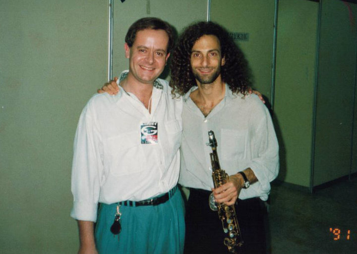 Jackson with Kenny G. Photo: Paul Jackson