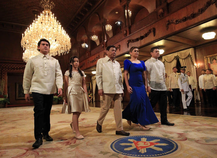 The President’s Children Sebastian, Veronica, Sara, and Paolo. (Photo: Presidential Communications Operation Office)  