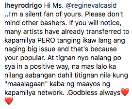 Photo: Regine Velasquez's Instagram account