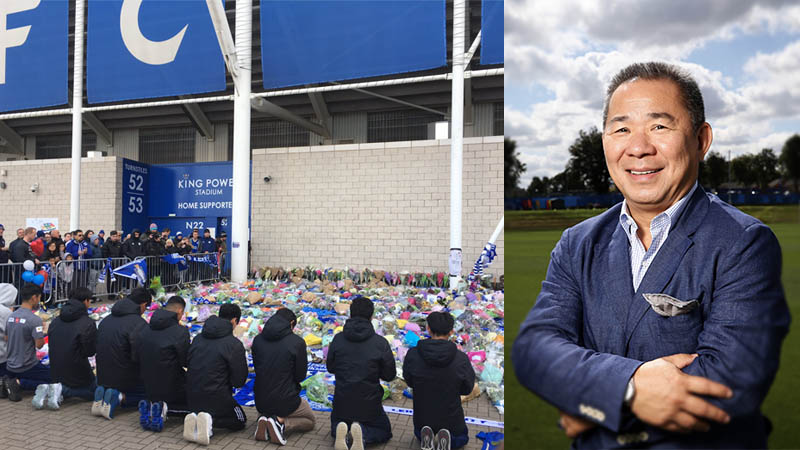 Photo: Twitter/Sima Kotecha and Facebook/ Leicester City FC Thailand