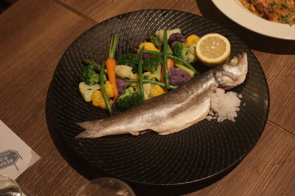 Fishsteria's Orbtello seabass. Photo by Vicky Wong.