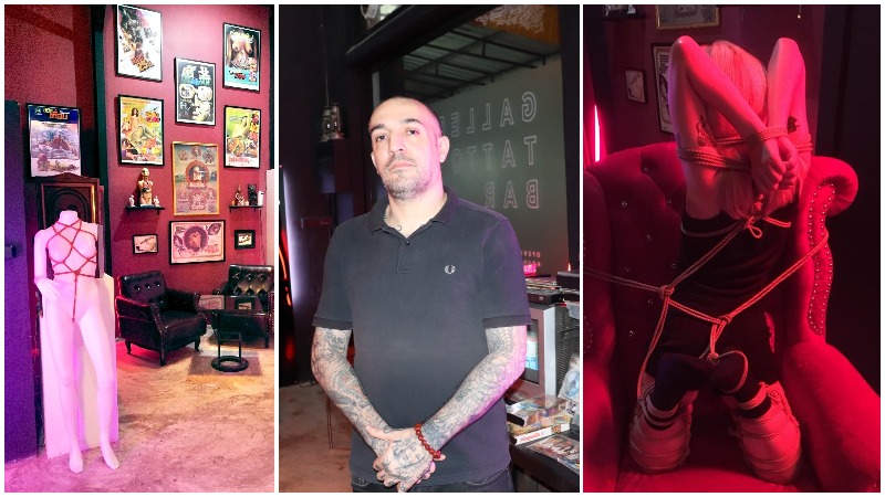 Photos: Laurel Tuohy/Coconuts (left and center), Maison Close BKK/FB (right)