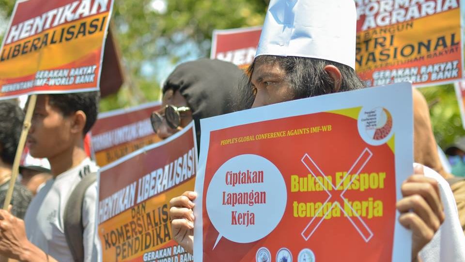 Photo: Peoples’ Global Conference Against IMF-World Bank/Facebook