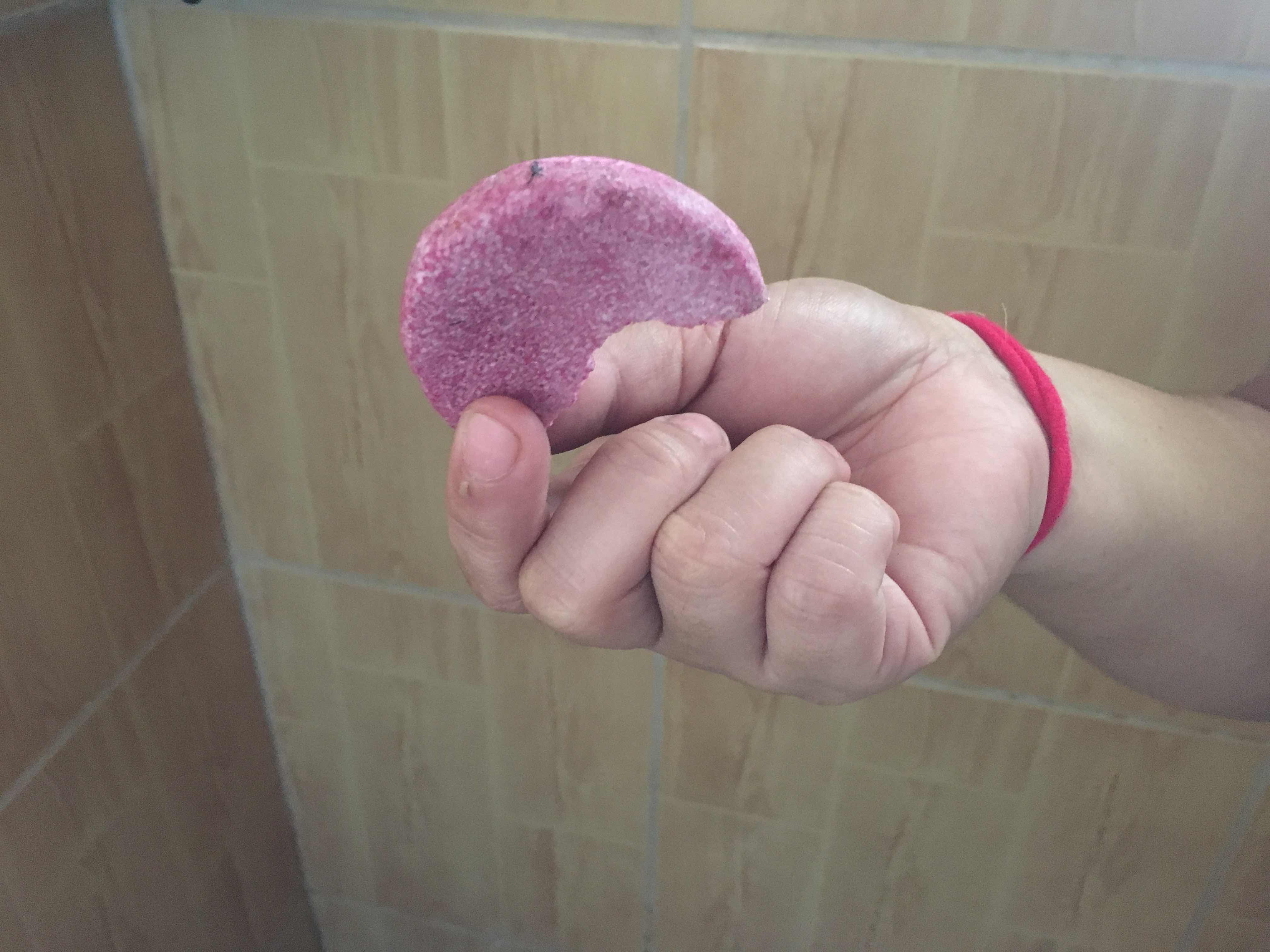 A shampoo bar from Clement's bathroom. (Photo: Therese Reyes) 