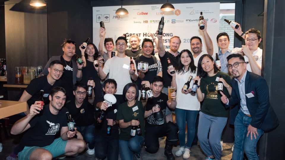 Representatives from the Hong Kong breweries participating in this weekend’s Great Hong Kong Craft Beer Festival. Photo via Facebook/Great Hong Kong Craft Beer Festival.