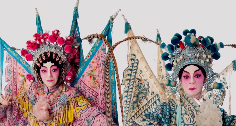 The stars of the documentary Havana Divas, about two women who met in 1930s Havana through a love for Cantonese opera, and reunite decades later to perform together. Screengrab via Vimeo.