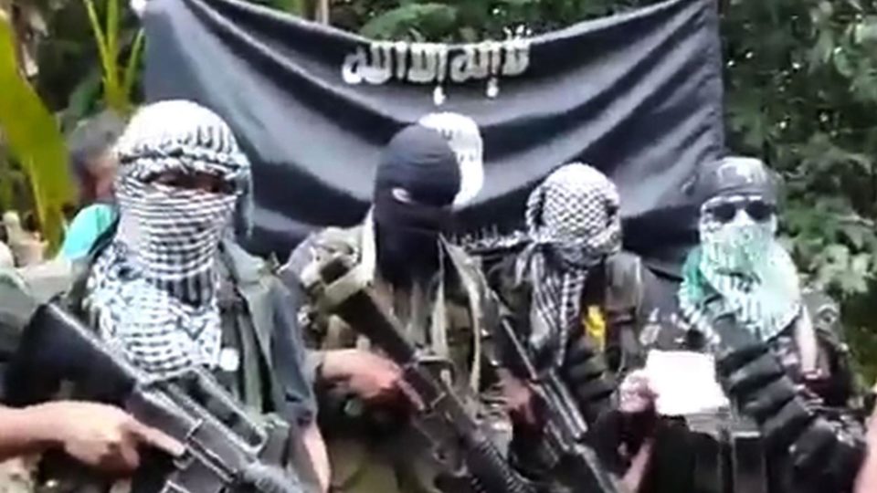 Abu Sayyaf militants in the southern Philippines circa 2015 (File photo)