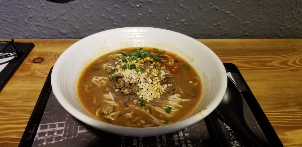 Sichuan Hut's dan dan noodles. Photo by Vicky Wong.