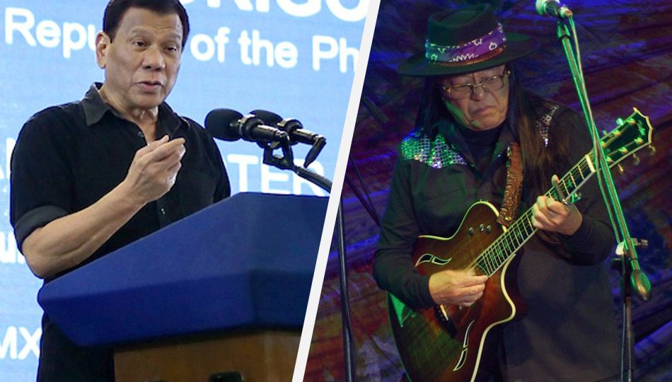 Who else will President Rodrigo Duterte endorse? For now, Freddie Aguilar has his favor. Photo: ABS-CBN News. 