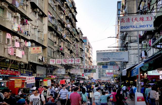 Signs in Mong Kok. Picture: Bernard Spragg, via Flickr. 