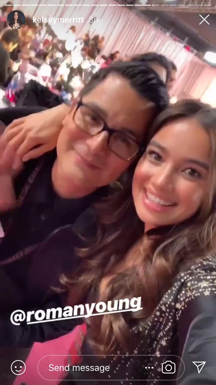 Kelsey Merritt with Roman Young. (Photo: @kelseymerritt Instagram) 