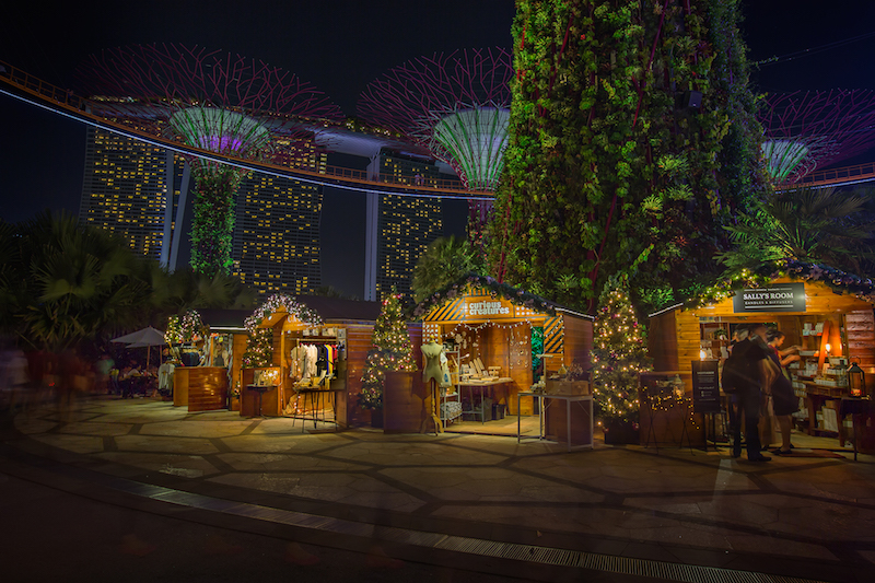 Festive market. Photo: Gardens by the Bay