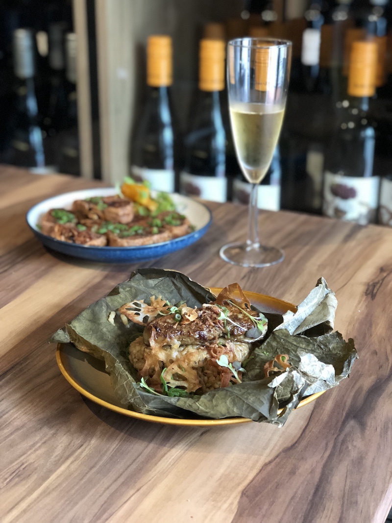 Foie gras lotus leaf rice. Photo: Coconuts Media