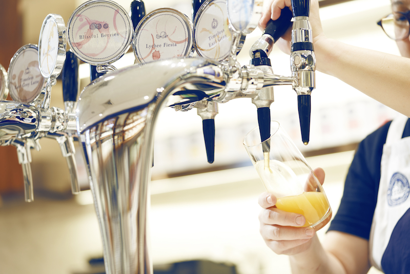 Cold brew taps. Photo: The 1872 Clipper Tea Co