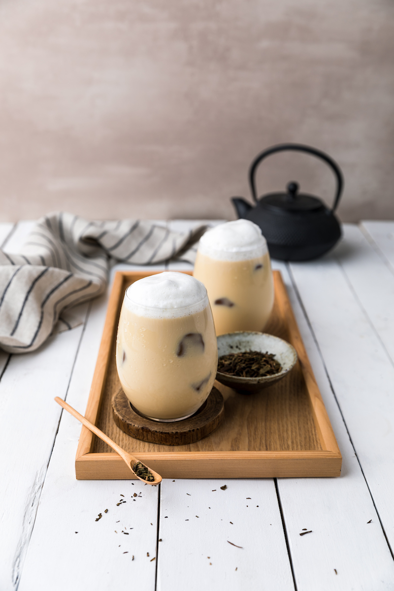 Hojicha latte. Photo: The 1872 Clipper Tea Co